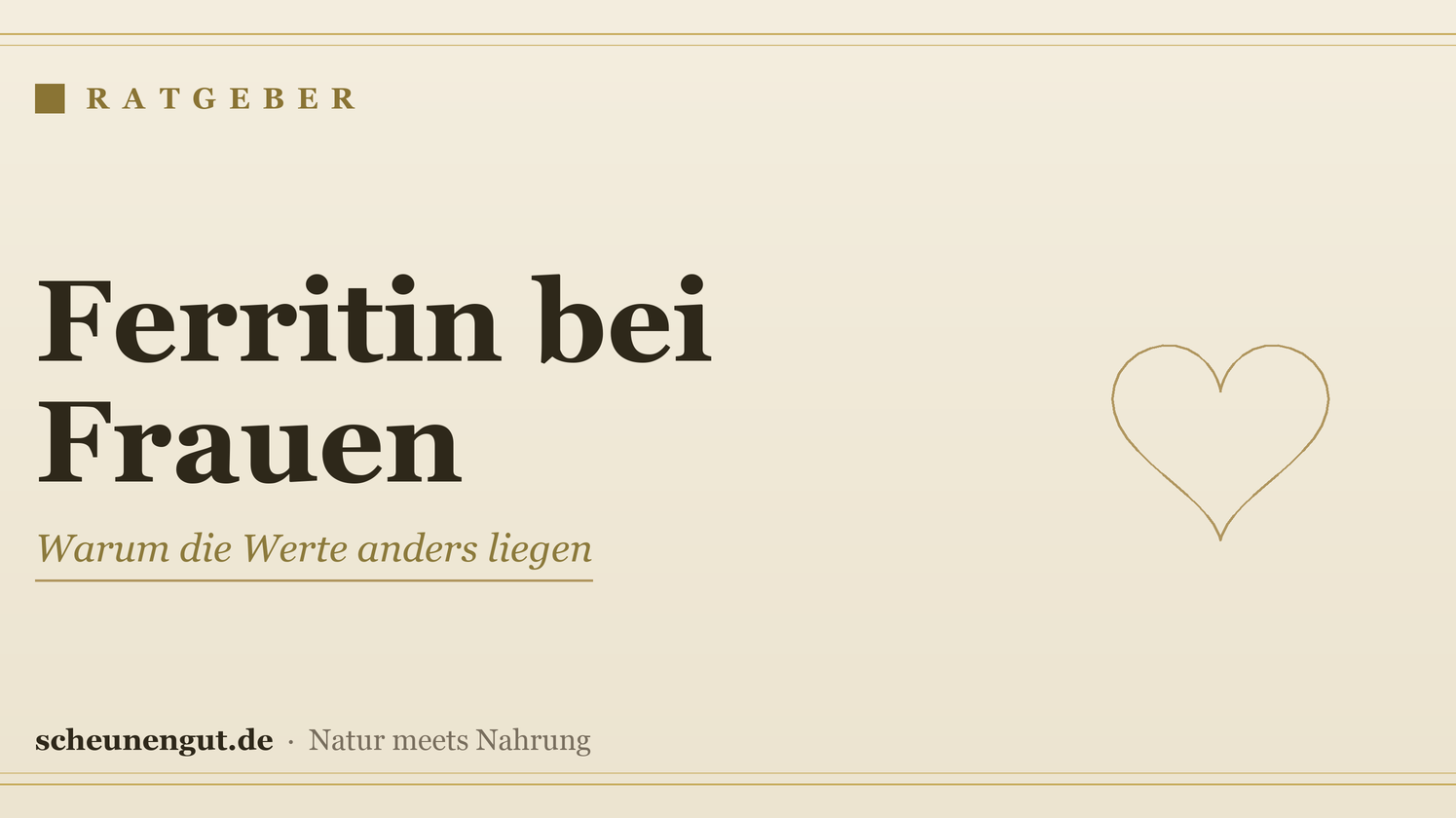 Ferritin bei Frauen: Warum die Werte anders liegen