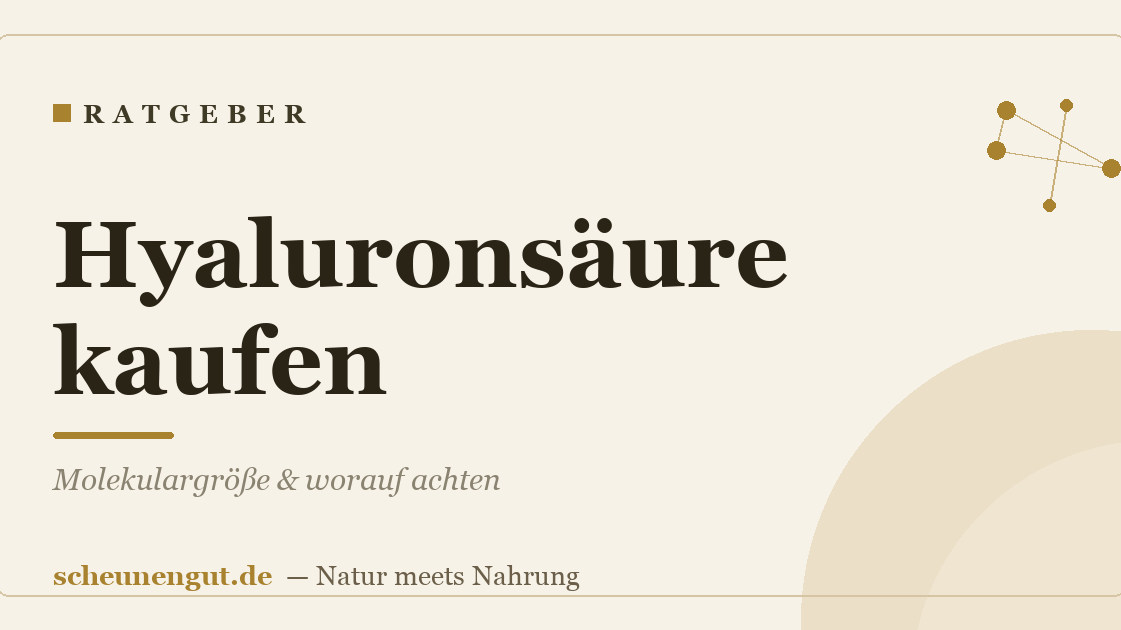 Hyaluronsäure kaufen: Molekulargröße & worauf achten