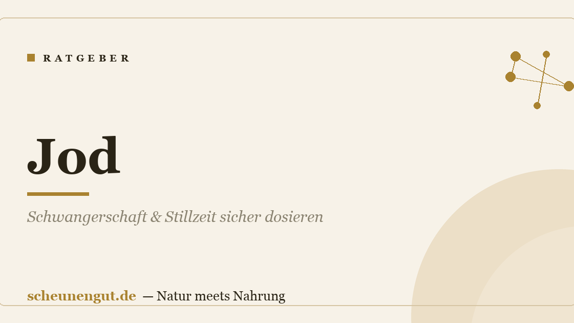 Jod: Schwangerschaft & Stillzeit sicher dosieren