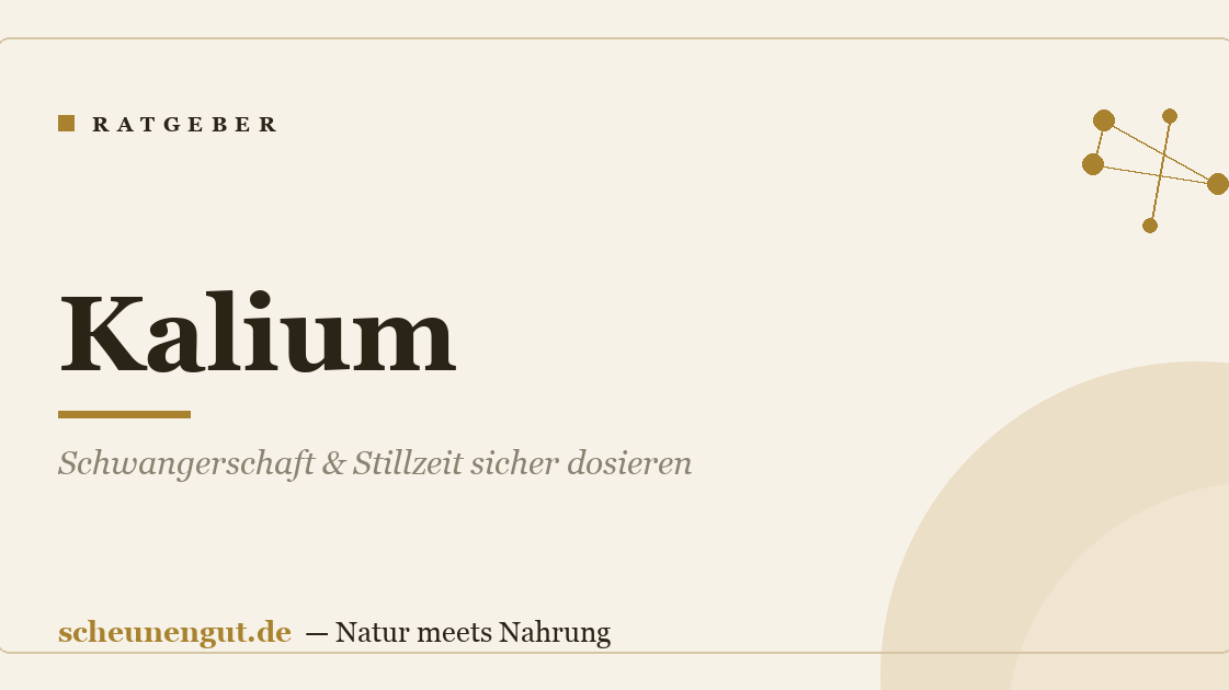 Kalium: Schwangerschaft & Stillzeit sicher dosieren