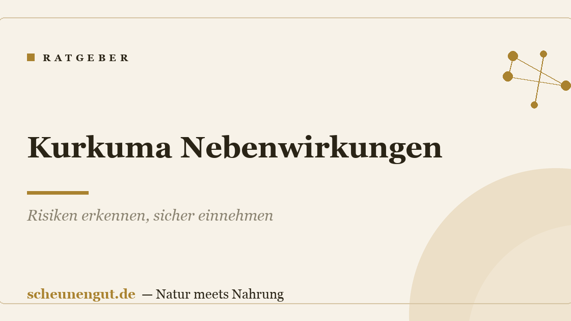 Kurkuma Nebenwirkungen: Risiken erkennen, sicher einnehmen
