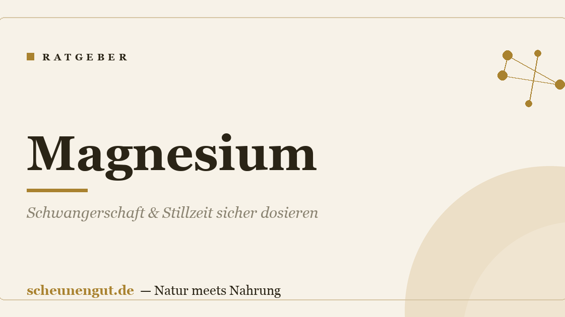 Magnesium: Schwangerschaft & Stillzeit sicher dosieren