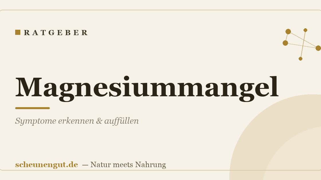 Magnesiummangel: Symptome erkennen & auffüllen