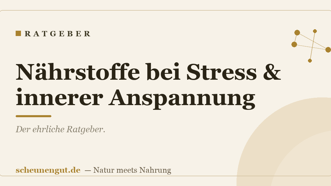 Nährstoffe bei Stress & innerer Anspannung