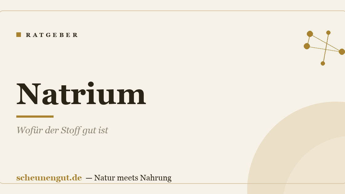Natrium: Wofür der Stoff gut ist