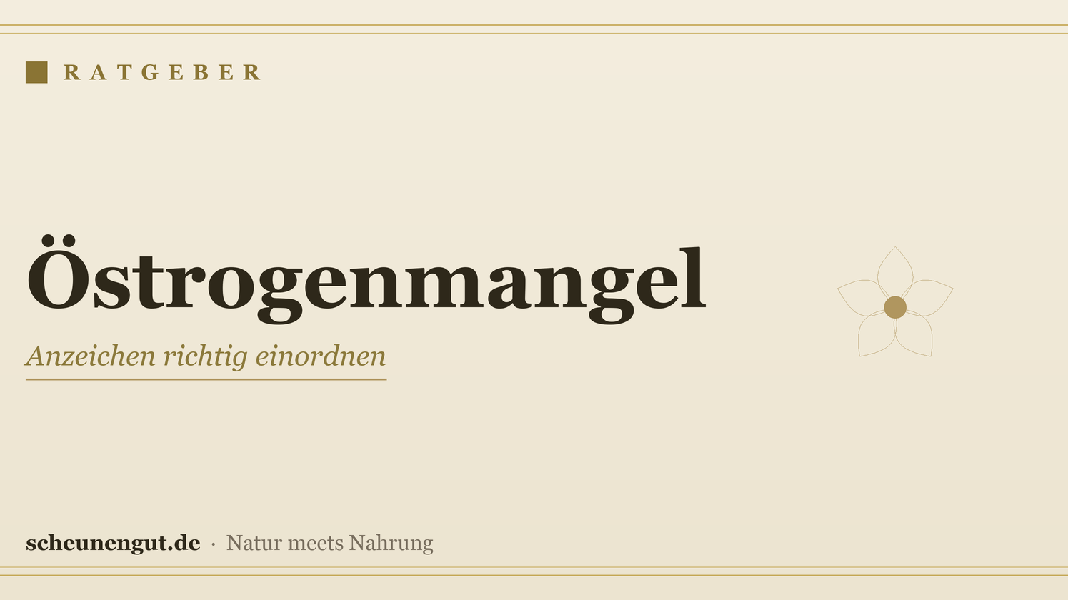 Östrogenmangel: Anzeichen richtig einordnen