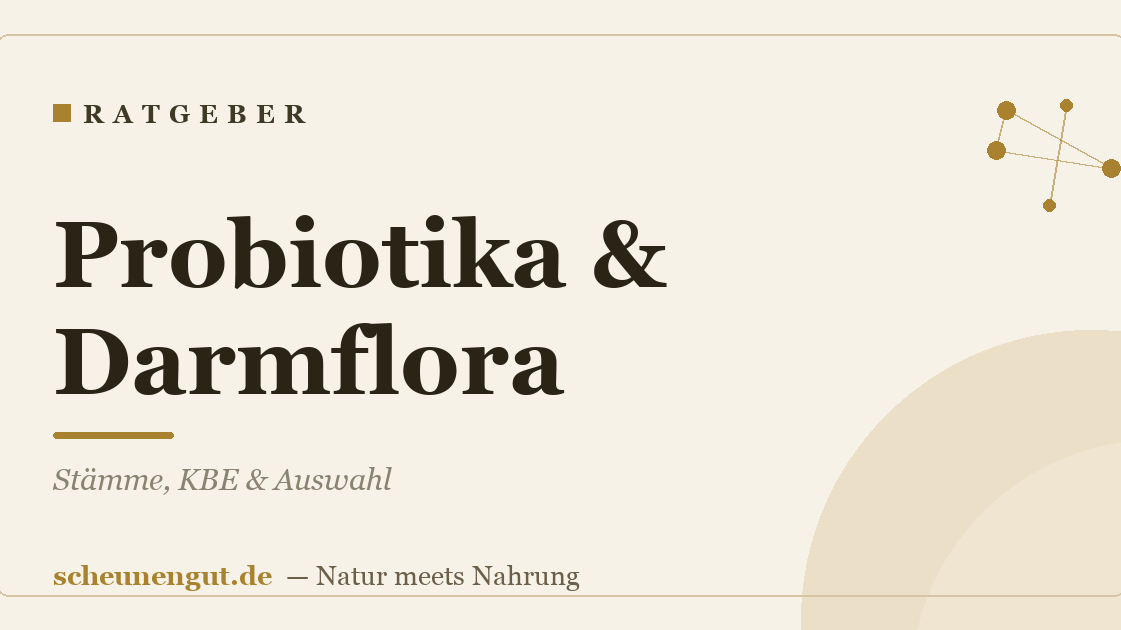 Probiotika & Darmflora: Stämme, KBE & Auswahl