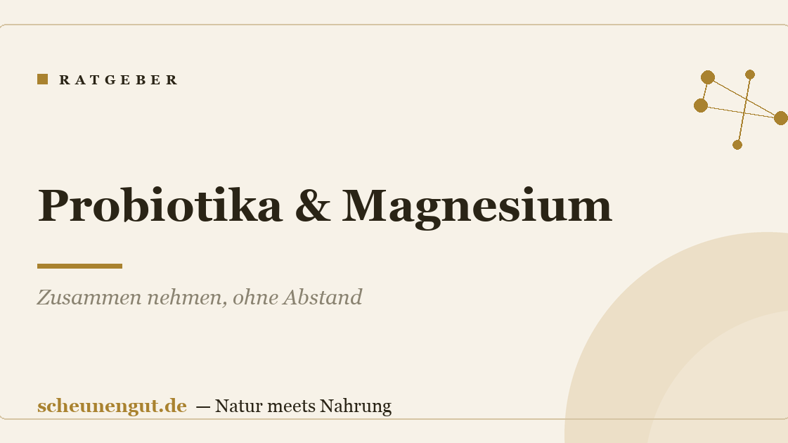 Probiotika & Magnesium: Zusammen nehmen, ohne Abstand