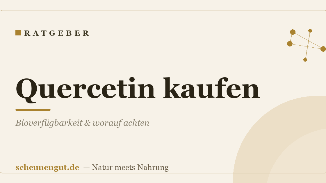 Quercetin kaufen: Bioverfügbarkeit & worauf achten