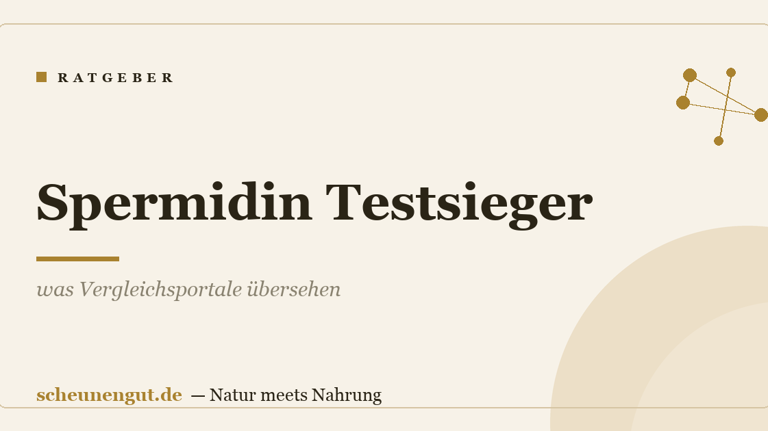 Spermidin Testsieger: was Vergleichsportale übersehen