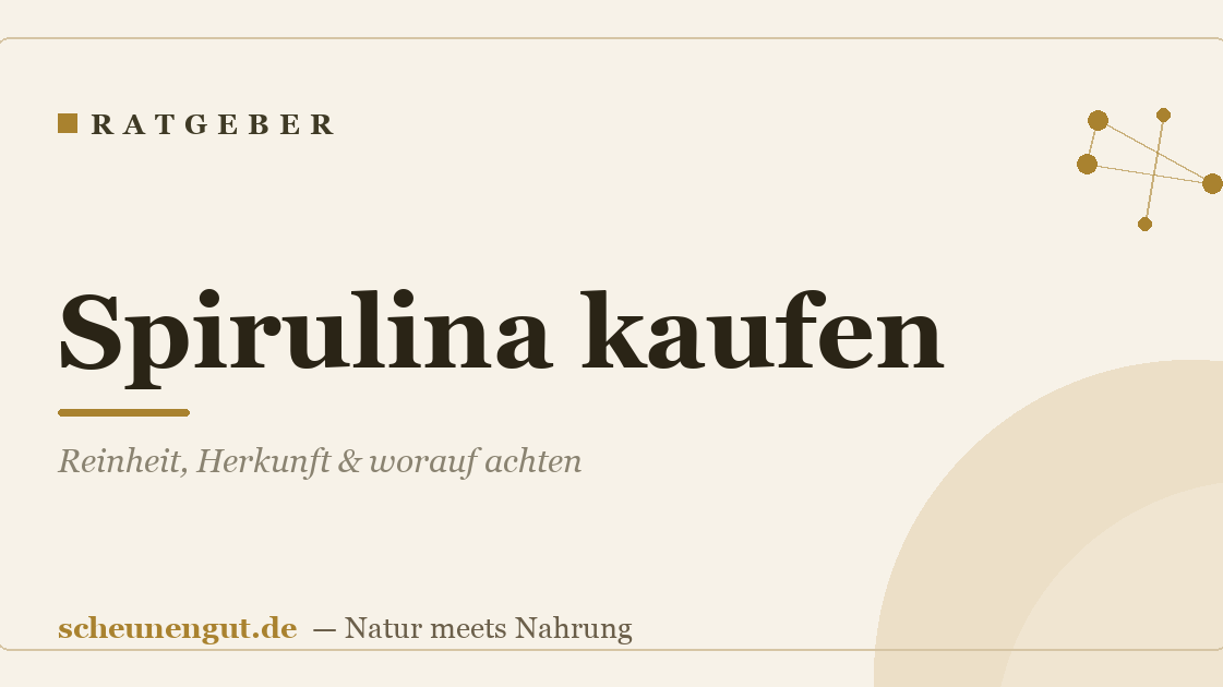 Spirulina kaufen: Reinheit, Herkunft & worauf achten