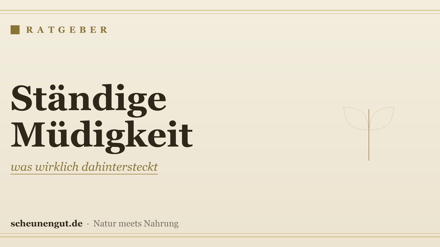 Ständige Müdigkeit: was wirklich dahintersteckt