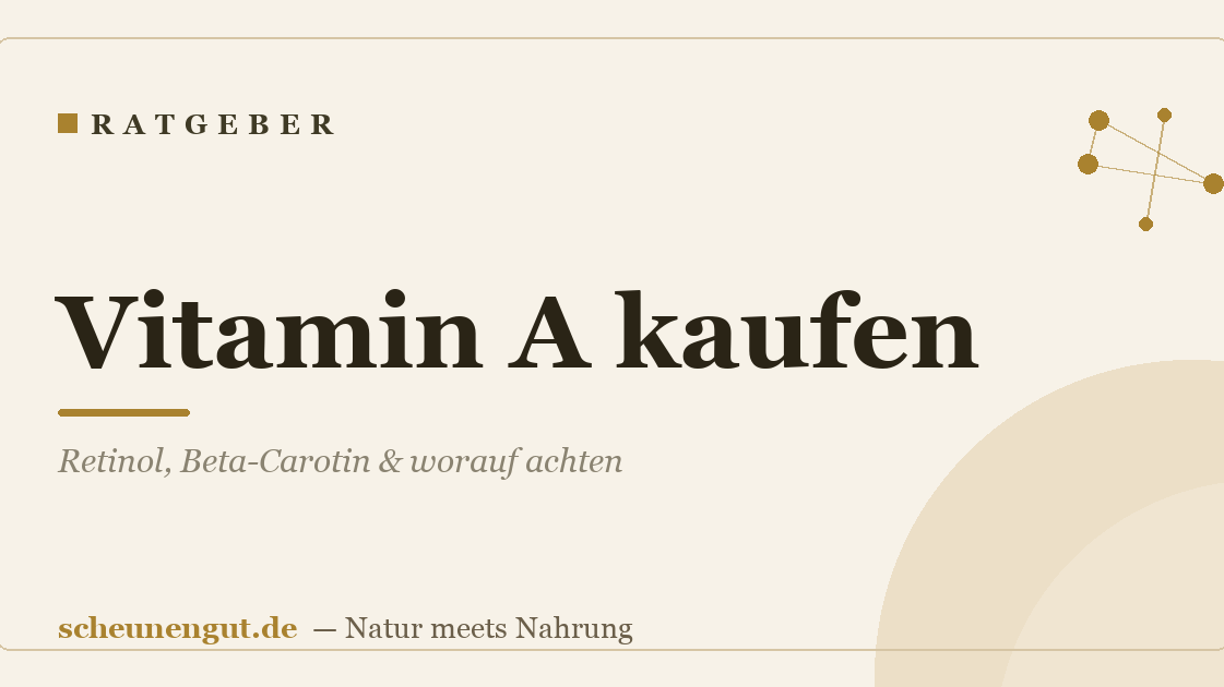 Vitamin A kaufen: Retinol, Beta-Carotin & worauf achten