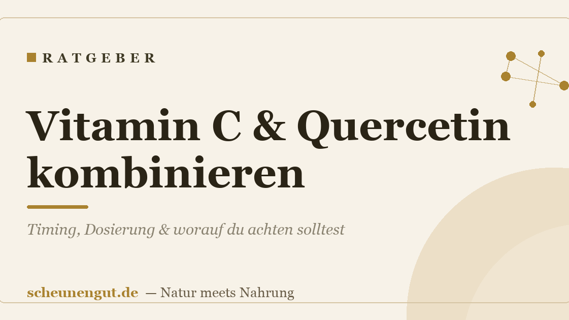 Vitamin C & Quercetin kombinieren: Timing, Dosierung & worauf du achten solltest