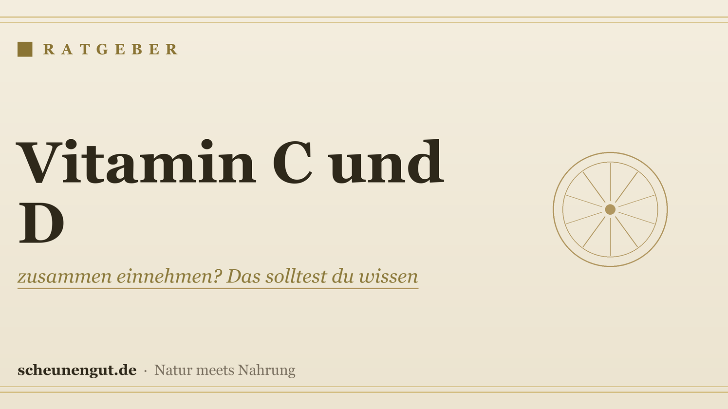 Vitamin C und D: zusammen einnehmen? Das solltest du wissen