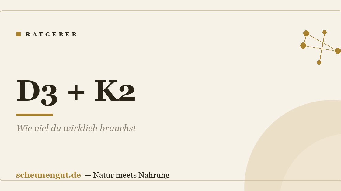 D3 + K2: Wie viel du wirklich brauchst