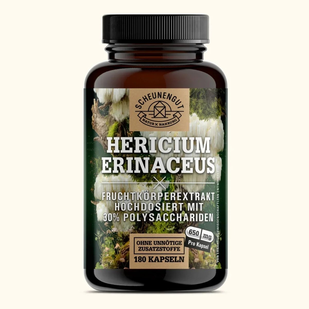 Hericium Erinaceus mit 30% Polysacchariden & 5% Beta - Glucan Scheunengut - Shop