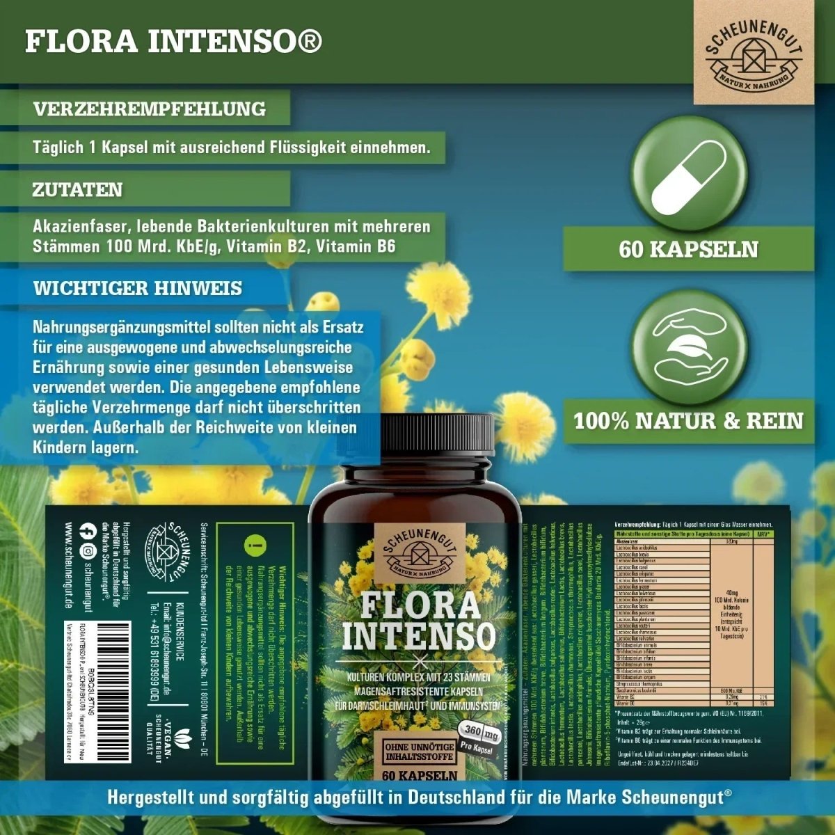 Kulturen Komplex mit 23 Bakterienstämmen & 100 Mrd. KBE/g Scheunengut - Shop