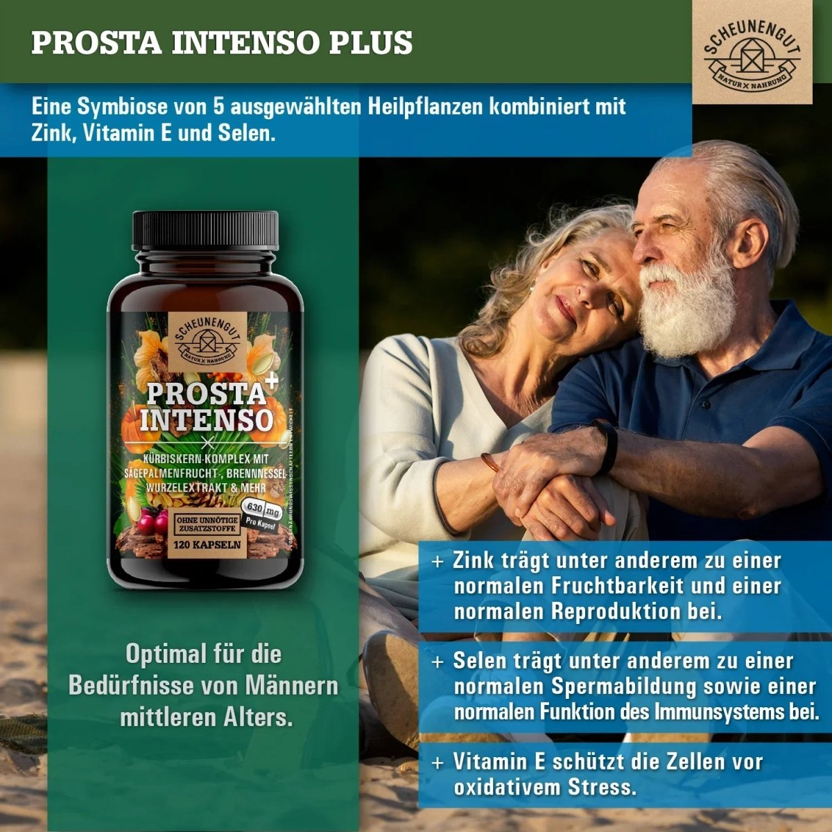 Prostata Komplex mit afrikanischem Pflaumenbaum, Sägepalme, Kürbiskern uvm. Scheunengut - Shop