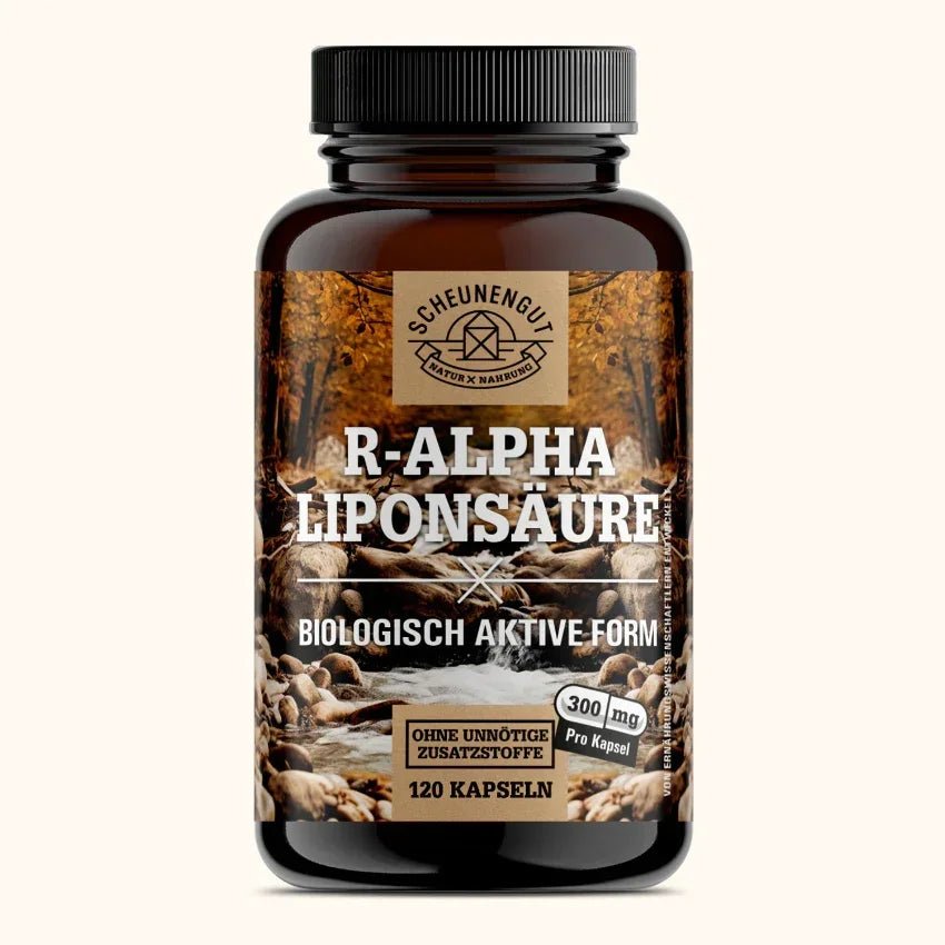 R - ALA aus natürlicher Fermentation | Biologisch aktive Form des starken Antioxidans Scheunengut - Shop