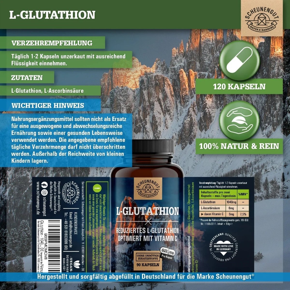 Reduziert & aus pflanzlicher Fermentation - optimiert mit Vitamin C Scheunengut - Shop