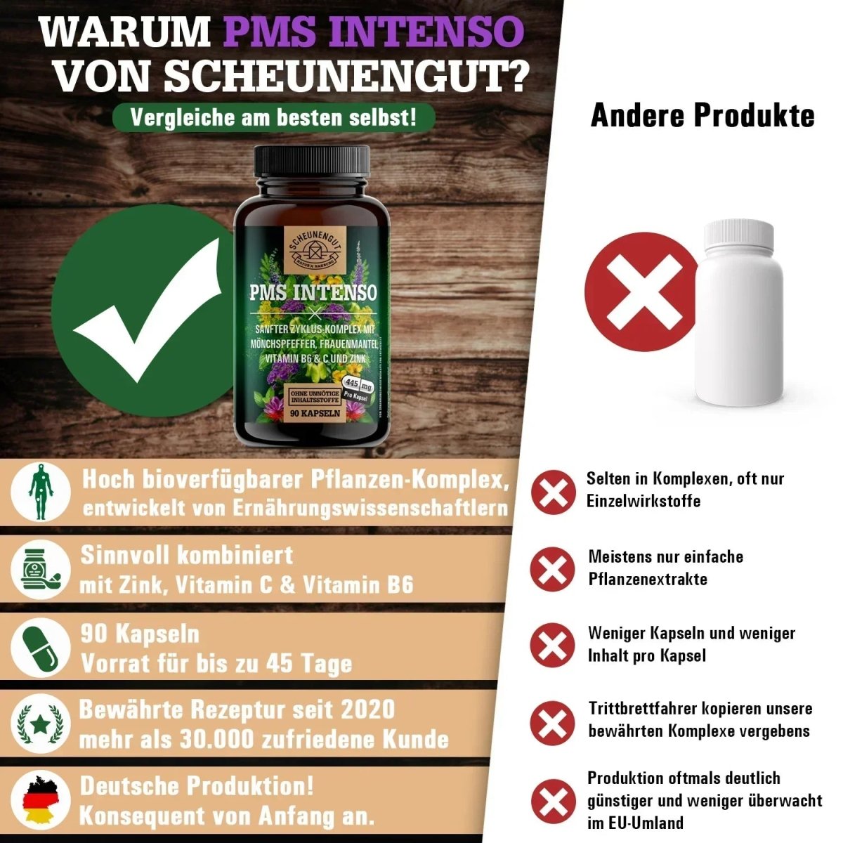 Sanfter Zykluskomplex mit Mönchspfeffer, Frauenmantel, Safran uvm. Scheunengut - Shop