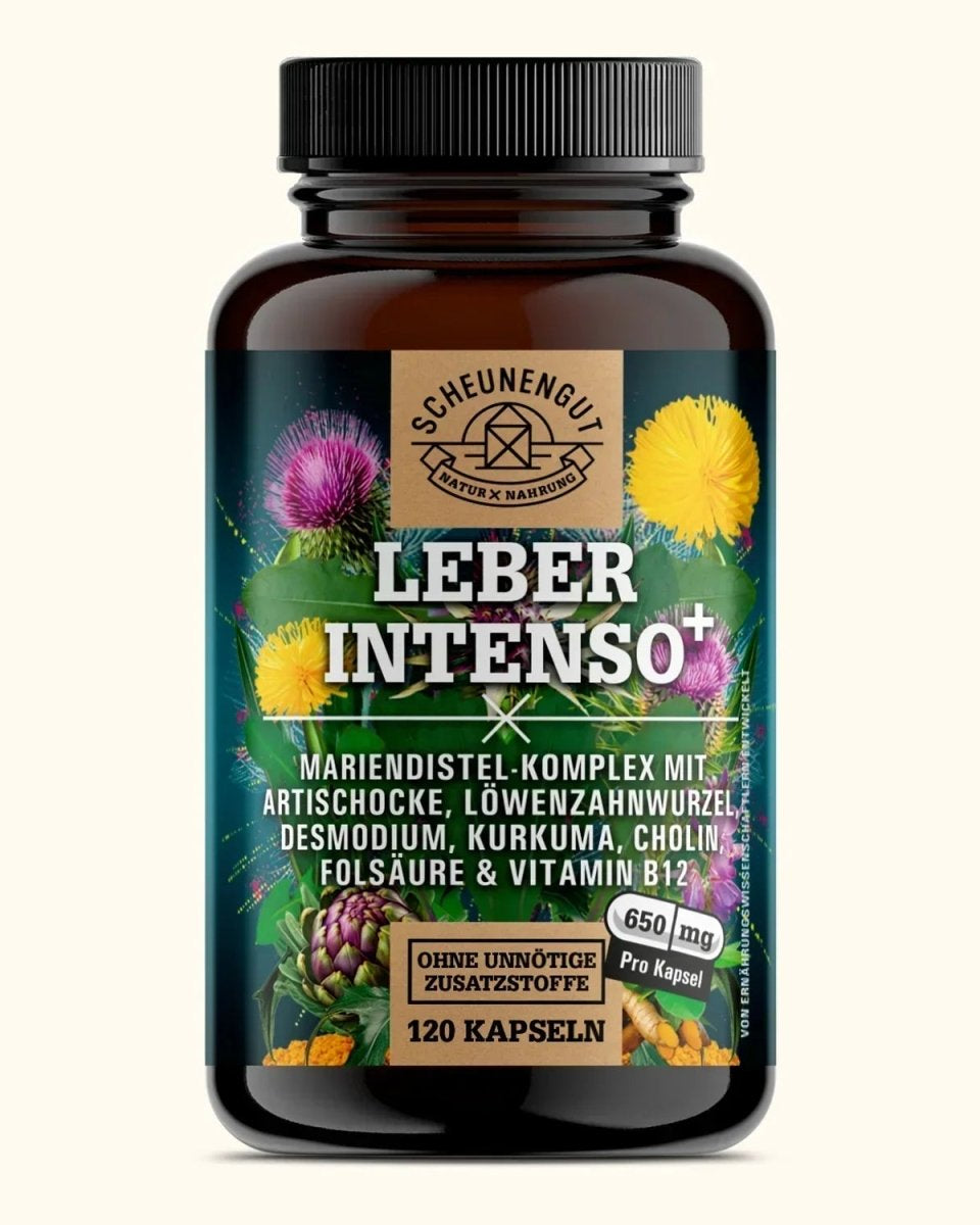Starker Leber - Komplex mit Cholin, Mariendistel, Artischocke, Kurkuma uvm. Scheunengut - Shop