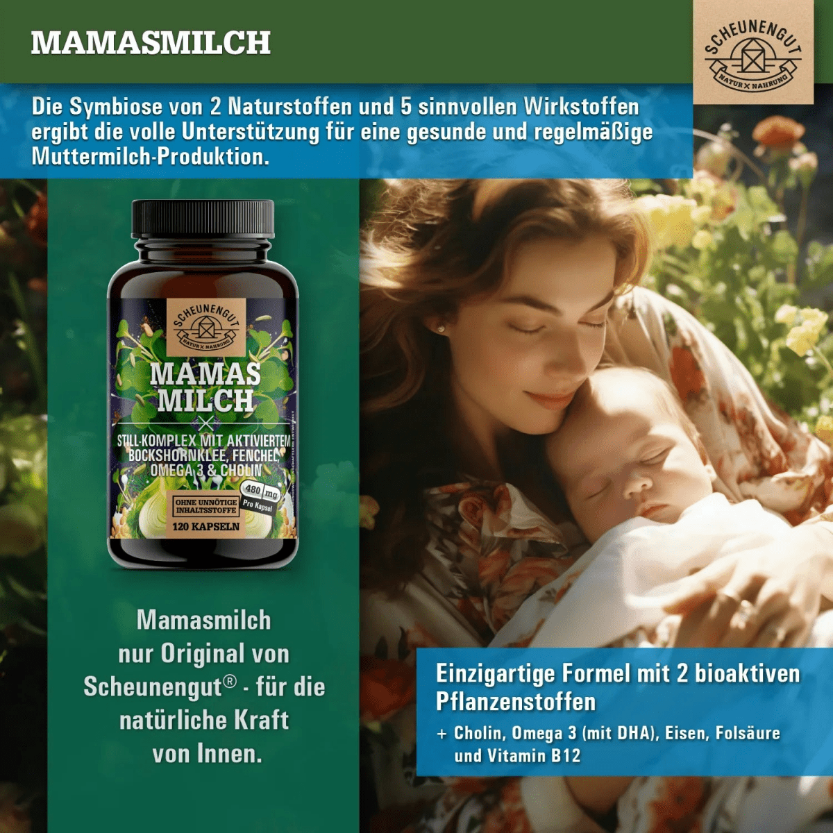 Still - Komplex mit Bockshornklee, Fenchel, Omega 3, DHA, Folsäure uvm. Scheunengut - Shop