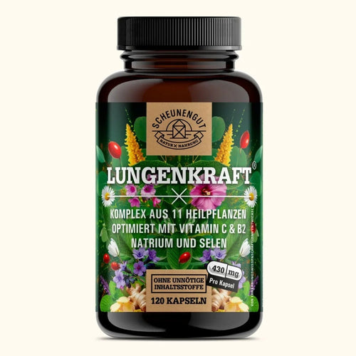 Umfangreicher Lungenkraut-Komplex optimiert mit Vitamin C & B2 und Selen