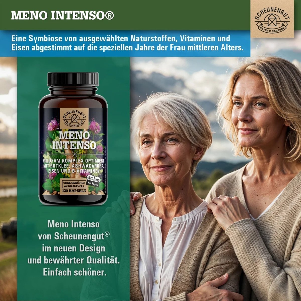 Wechseljahre Komplex mit Yamswurzel, Ashwagandha, Folsäure uvm. Scheunengut - Shop