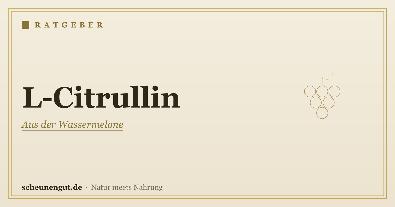 L-Citrullin: Herkunft, Formen & Einnahme – Ratgeber von Scheunengut