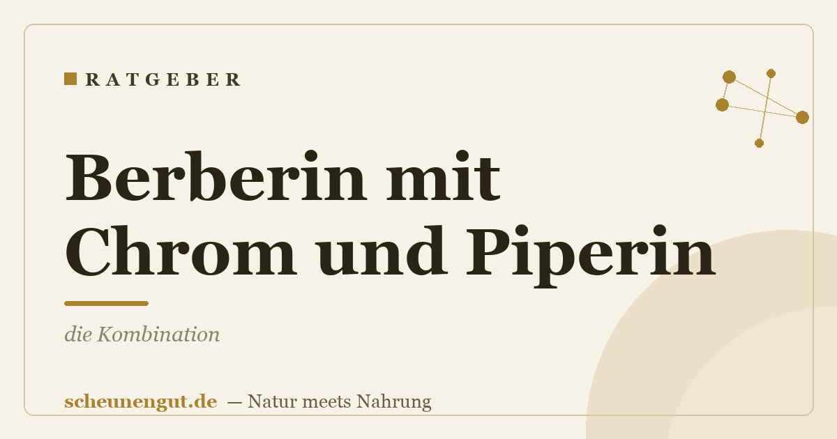 Berberin mit Chrom und Piperin: die Kombination