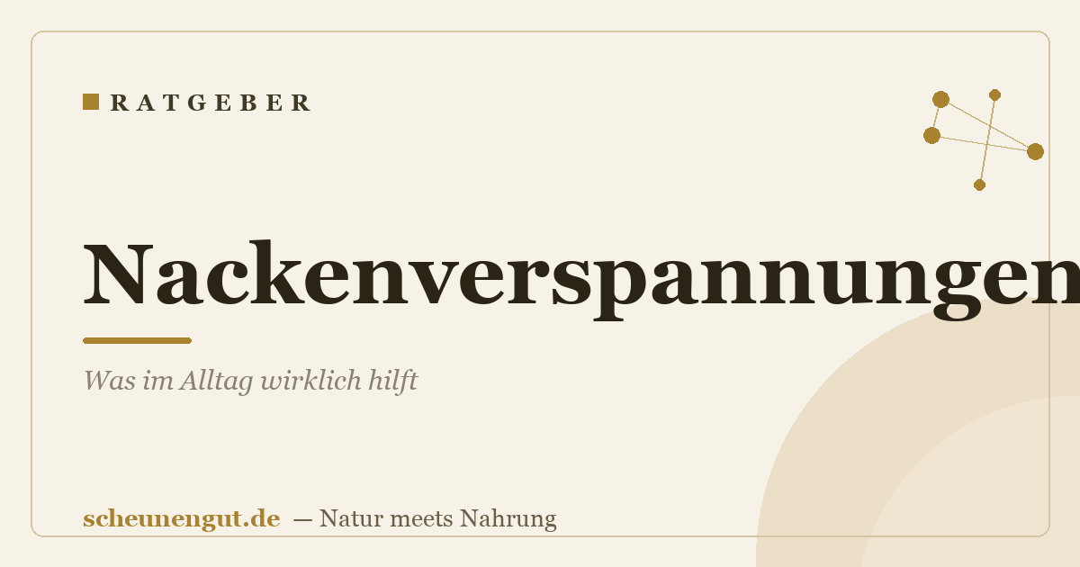 Nackenverspannungen: Was im Alltag wirklich hilft