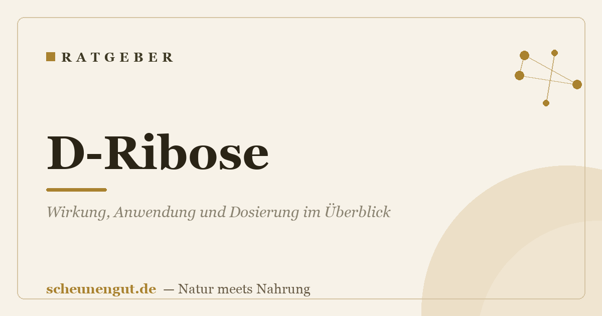 D-Ribose: Wirkung, Anwendung und Dosierung im Überblick