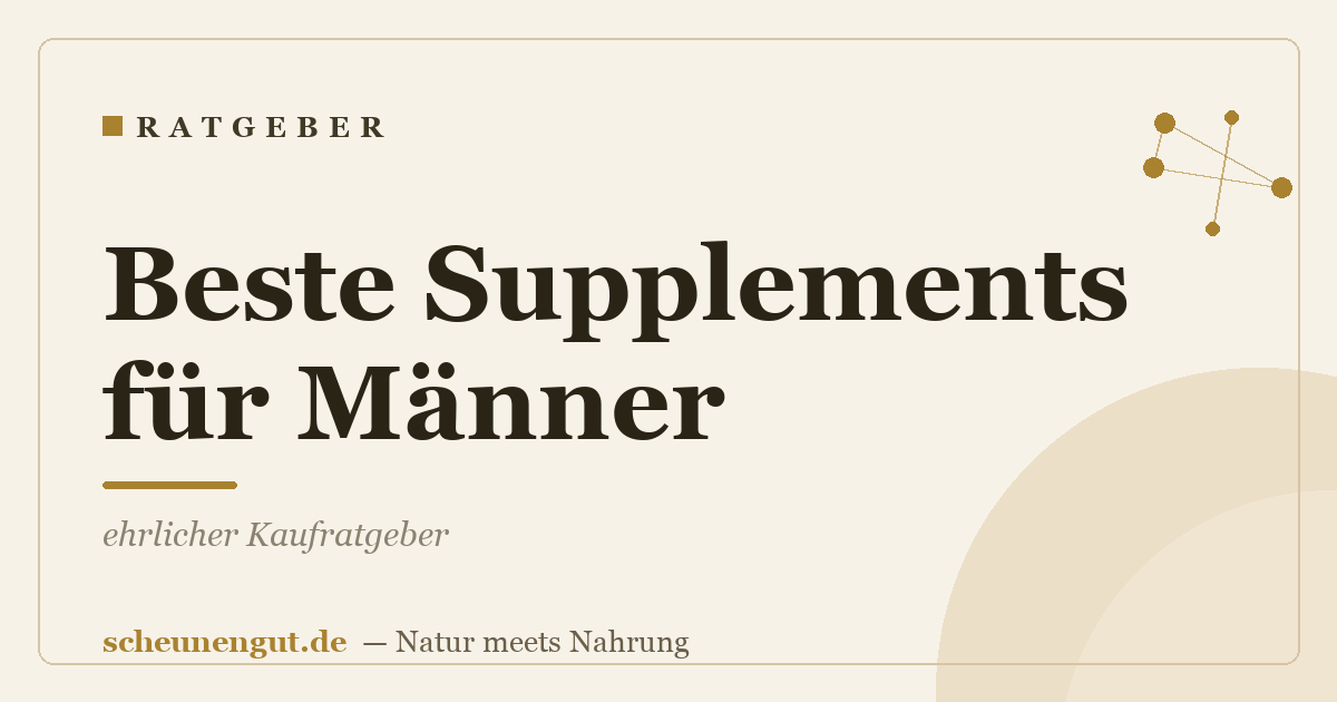Beste Supplements für Männer: ehrlicher Kaufratgeber