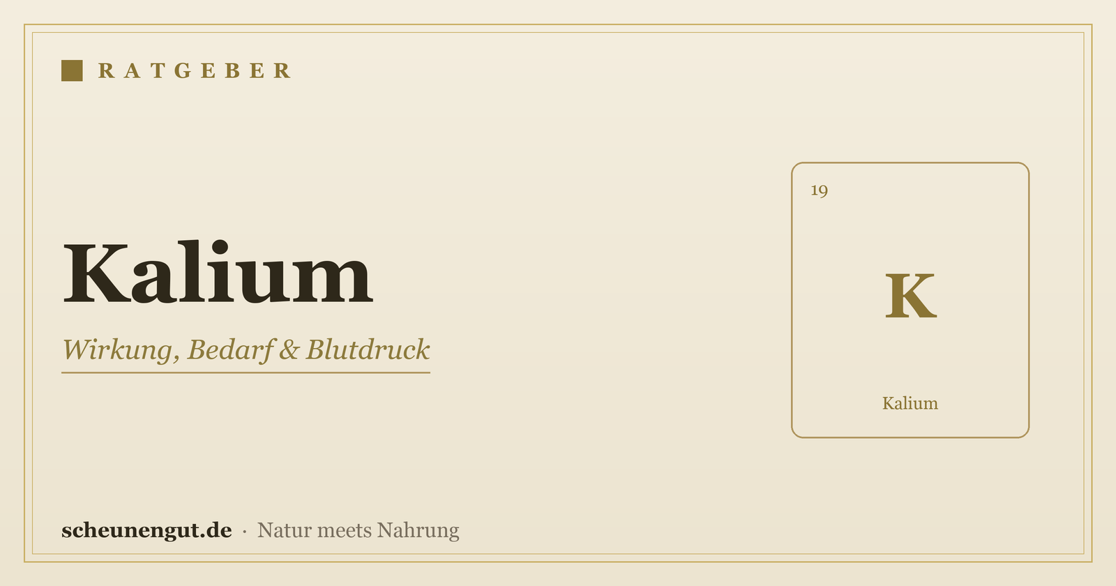 Kalium – Ratgeber von Scheunengut