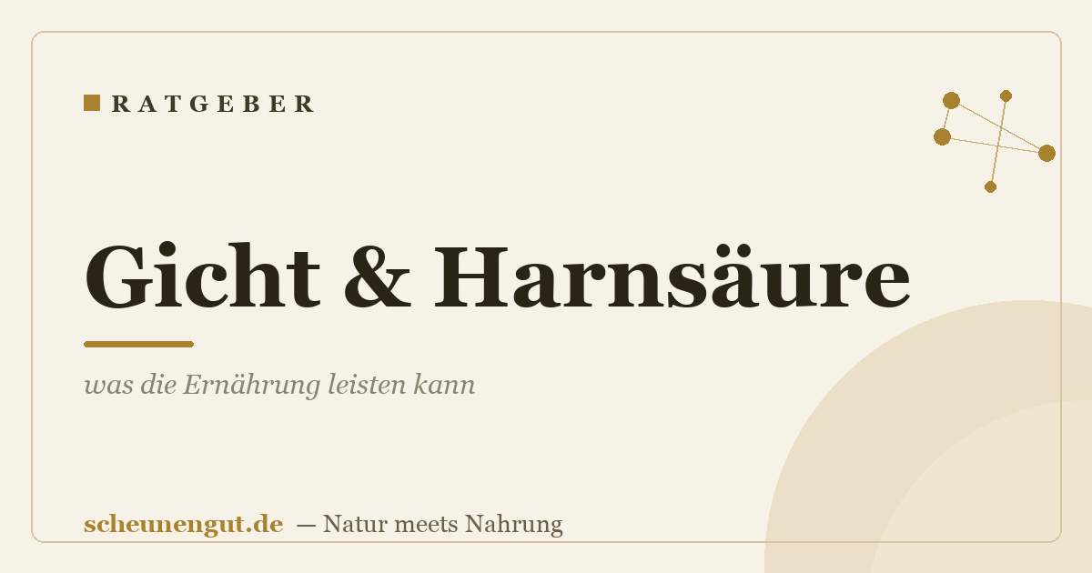 Gicht & Harnsäure – was die Ernährung leisten kann