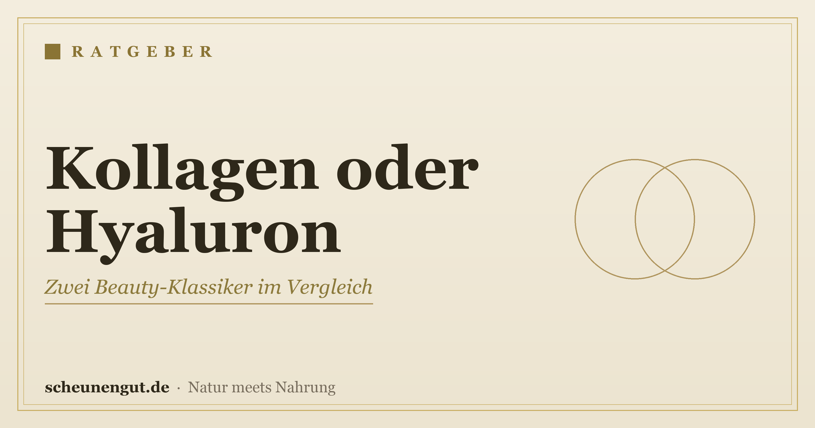 Kollagen oder Hyaluron: Was ist besser für die Haut? – Ratgeber von Scheunengut