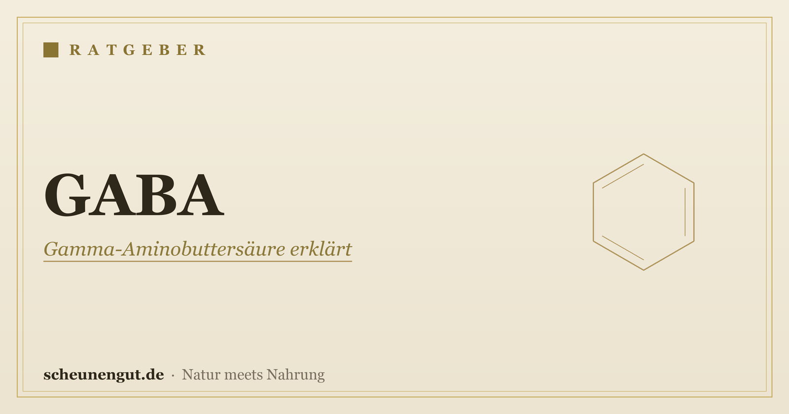 GABA: Wirkung & Einnahme einfach erklärt – Ratgeber von Scheunengut