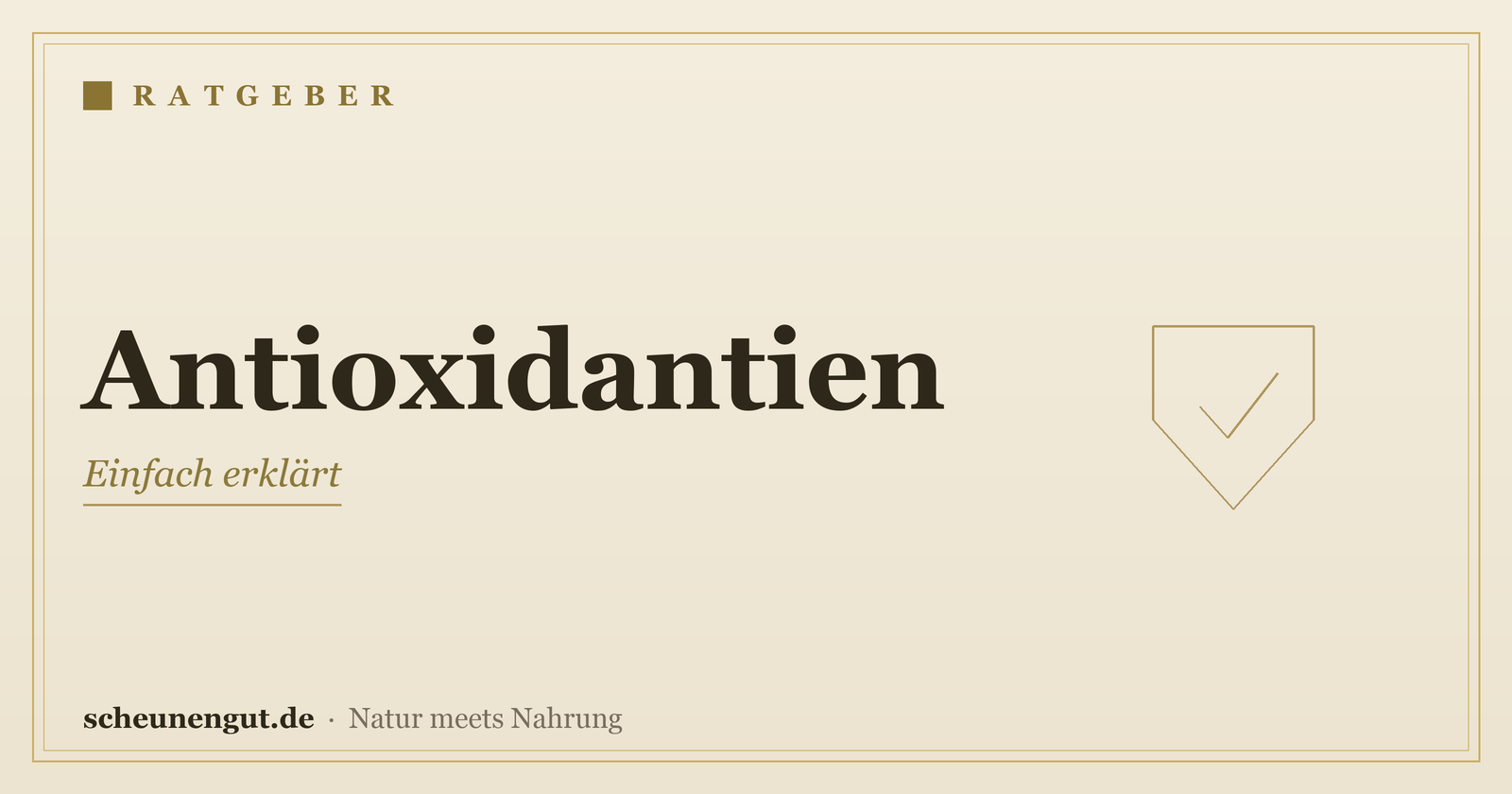 Was sind Antioxidantien? Einfach erklärt – Ratgeber von Scheunengut