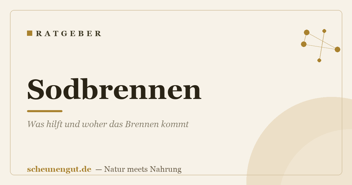 Sodbrennen: Was hilft und woher das Brennen kommt