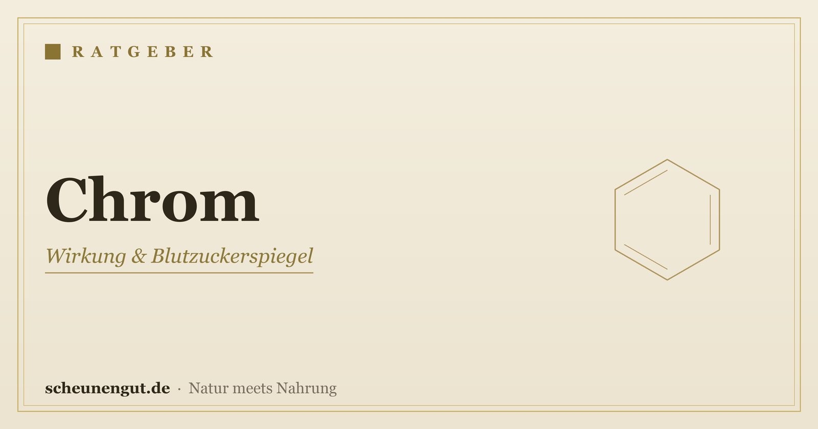 Chrom: Wirkung & Blutzuckerspiegel – Ratgeber von Scheunengut