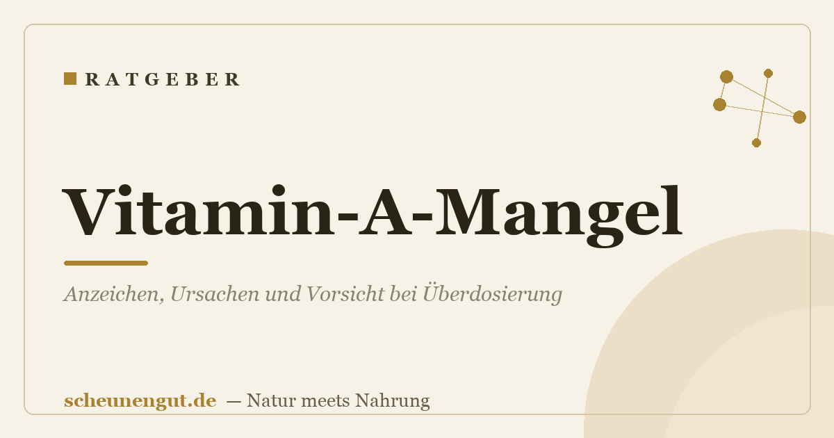 Vitamin-A-Mangel: Anzeichen, Ursachen und Vorsicht bei Überdosierung