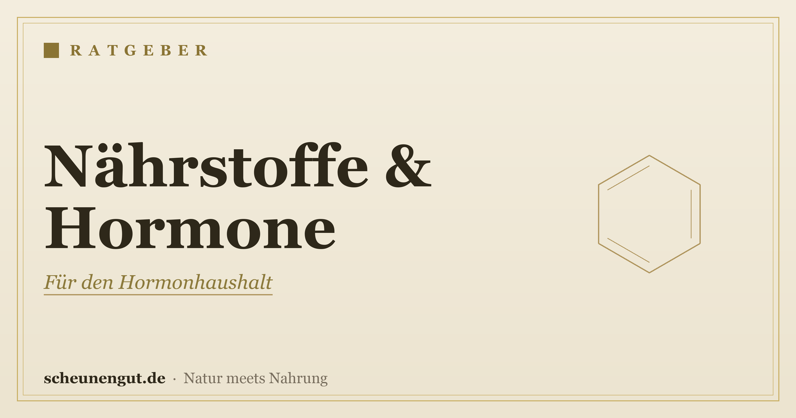 Nährstoffe für den Hormonhaushalt – Ratgeber von Scheunengut