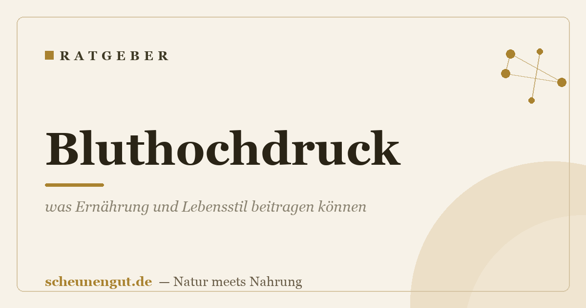 Bluthochdruck – was Ernährung und Lebensstil beitragen können