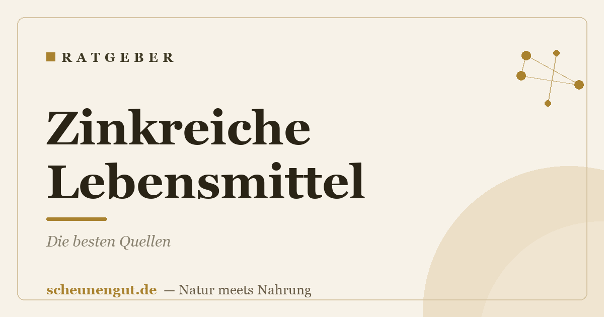 Zinkreiche Lebensmittel: Die besten Quellen