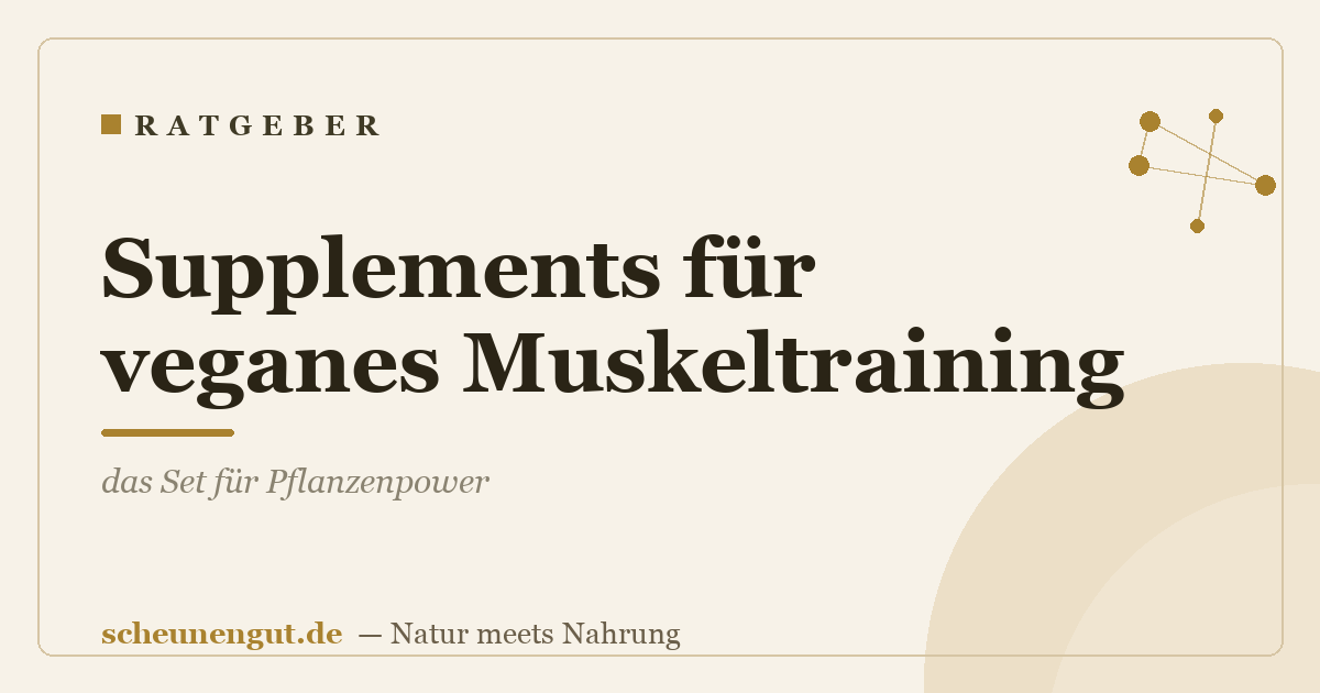 Supplements für veganes Muskeltraining: das Set für Pflanzenpower
