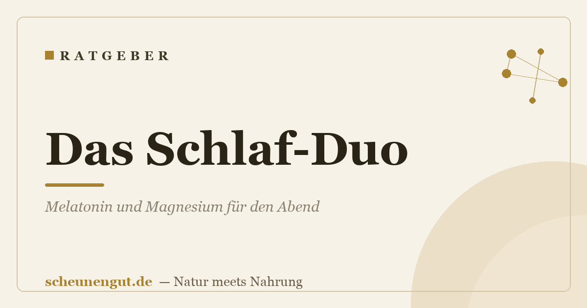 Das Schlaf-Duo: Melatonin und Magnesium für den Abend