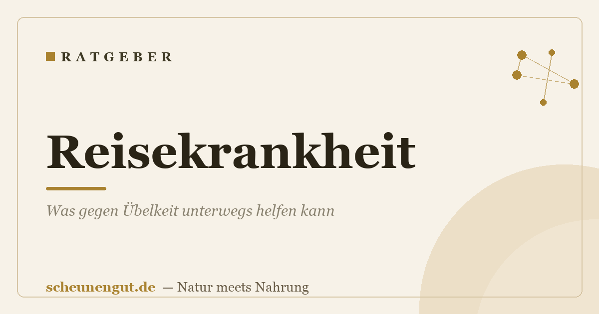 Reisekrankheit: Was gegen Übelkeit unterwegs helfen kann