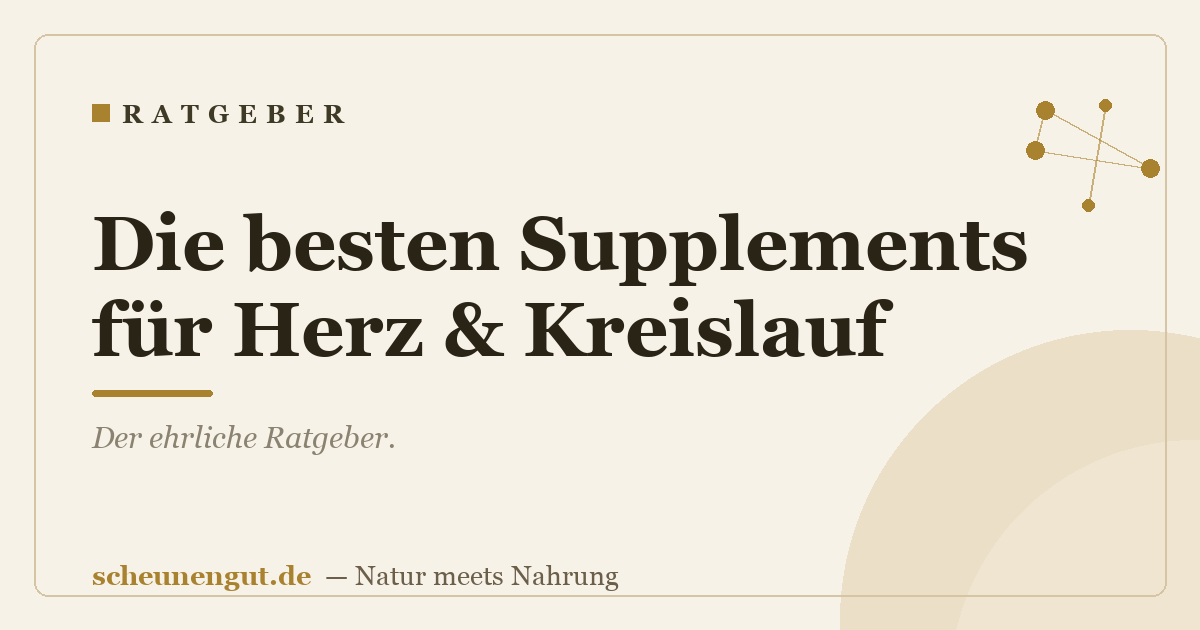 Die besten Supplements für Herz & Kreislauf